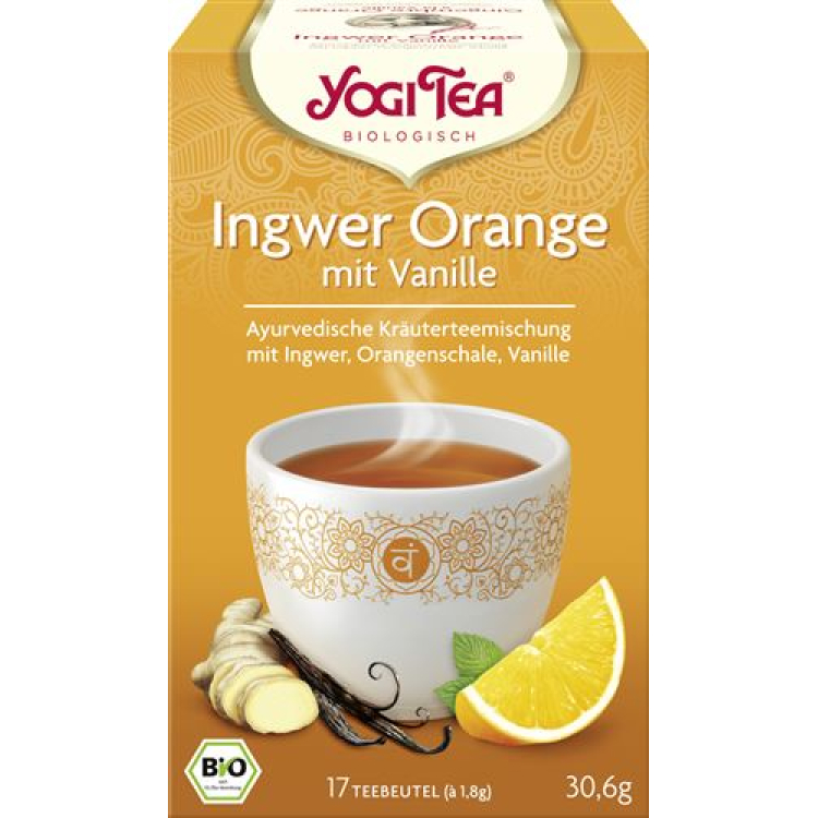 Yogi Tea Imbirowa Pomarańcza z Wanilią 17 bag 1,8 g