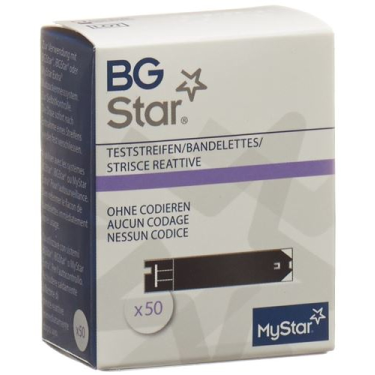 BGStar / iBGStar MyStar լրացուցիչ թեստային շերտեր 50 հատ