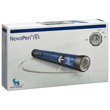 Niebieskie urządzenie do wstrzykiwania Novopen 5
