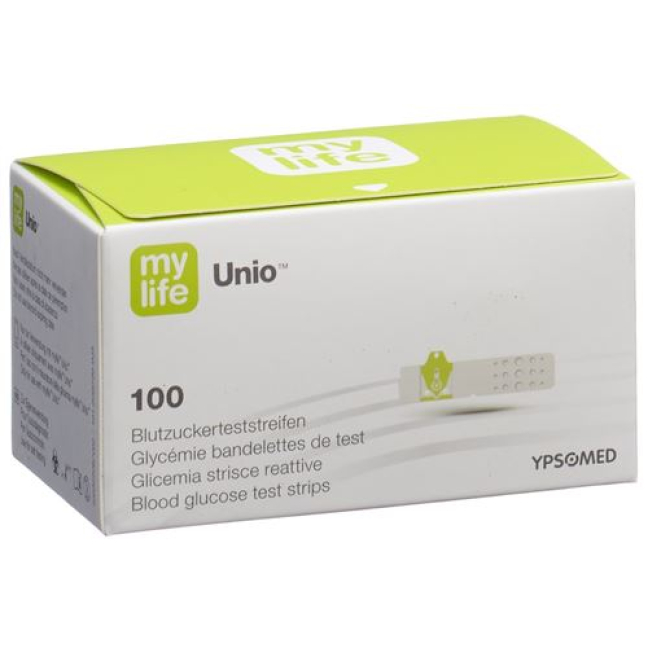 mylife Unio Test Strips 100 pcs - Certified Blood Glucose Test Strips