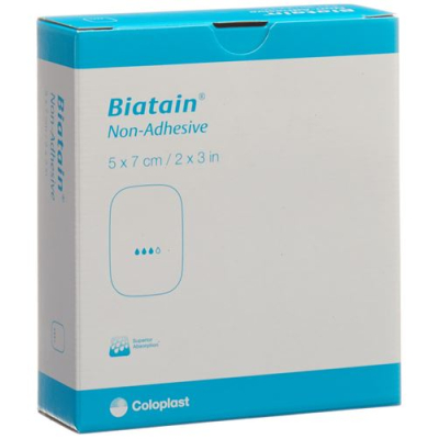 Biatain non-adhesive 10 st 5x7cm