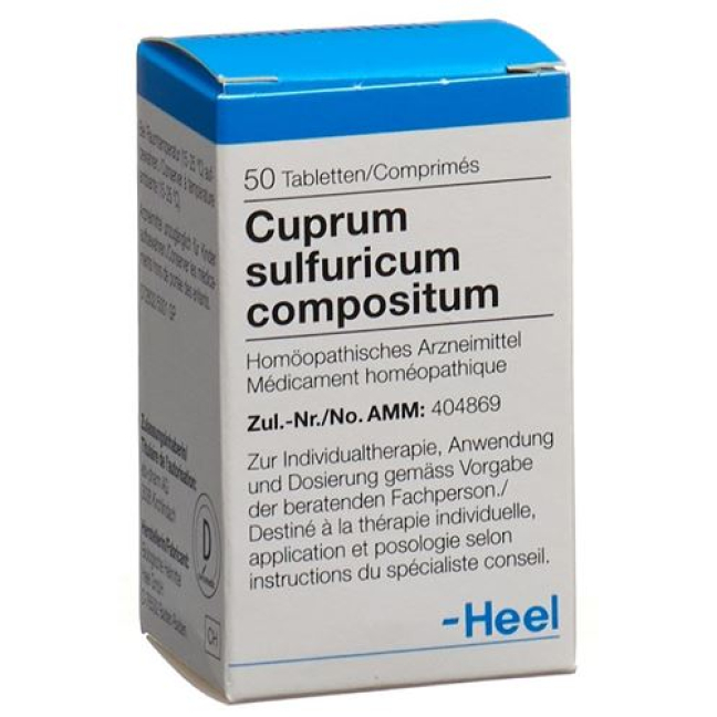 Cuprum sulfuricum compositum Tablety na päty 50 ks