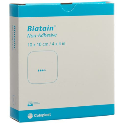 Biatain non-adhesive 10x10cm 10 pcs