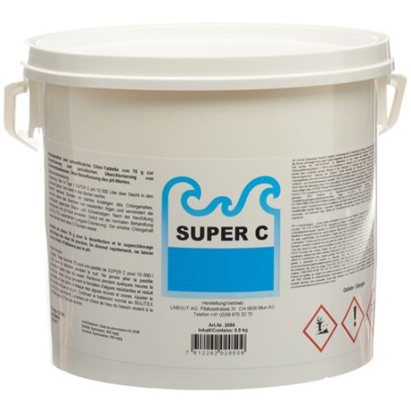 Super C chlorine shock δισκία 70g 72 τεμ