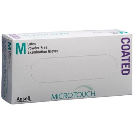 Micro-Touch Coated Examination Gloves M Box 100 τεμ