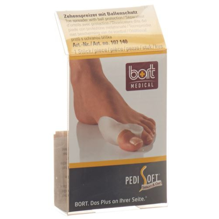 Bort PediSoft Toe Divider ជាមួយនឹងការការពារបាល់