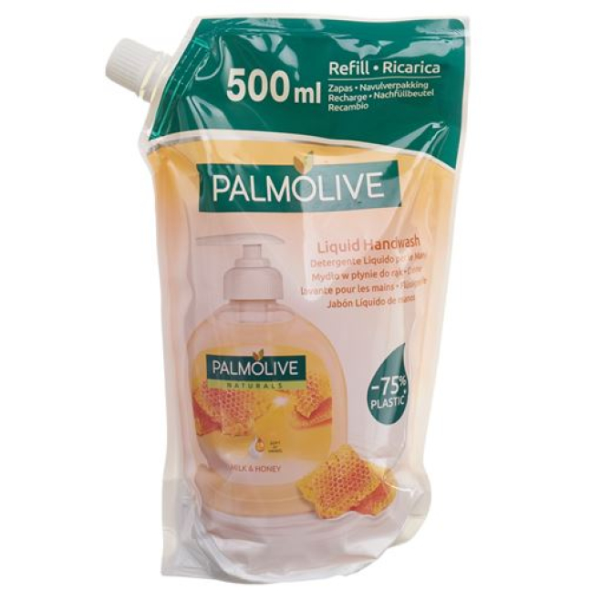 Palmolive сұйық сабын сүт + бал толтыру Батальон 500 мл