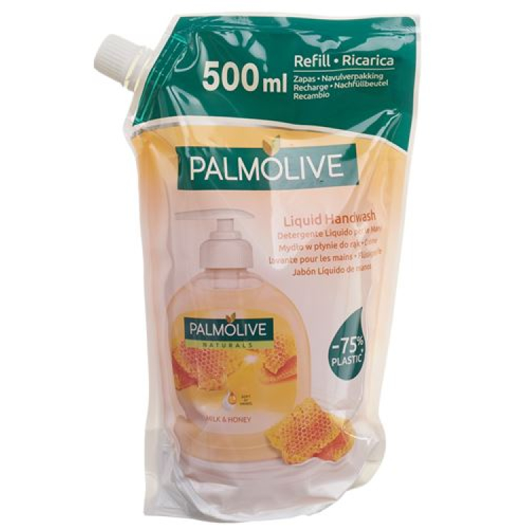 Palmolive flytende såpemelk + honningpåfylling Bataljon 500 ml