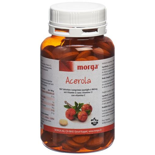 Morga Acerola tbl 80 mg வைட்டமின் C 180 pcs