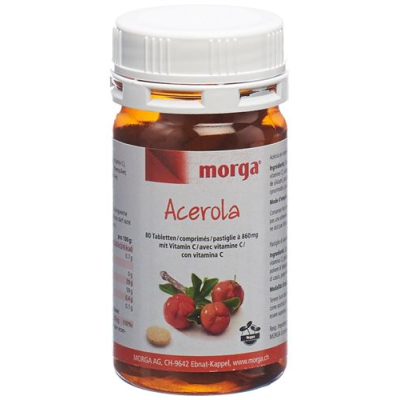 Morga acerola tbl 80 מ"ג ויטמין c 80 יח'