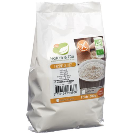 Nature & Cie קמח אורז ללא גלוטן 500 גרם