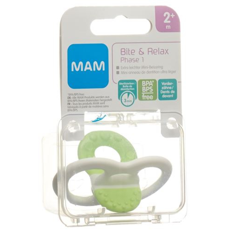 MAM Bite & Relax 1-ին փուլ ատամների ծնունդը 2+ ամիս