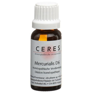 Ceres Mercurialis D 6 Dilution Bottle 20 ml