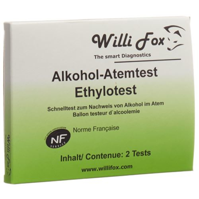 Willi Fox alcohol tester 2 pieces buy online