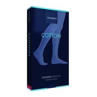 Sigvaris Cotton A-D KKL2+ XXS normálne otvorené chodidlo čierne 1 pár