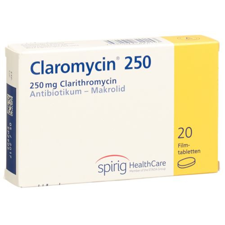 Claromycin Filmtablet 250 mg 20 ks