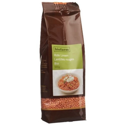 Biofarm red lentils bud bag 500 g