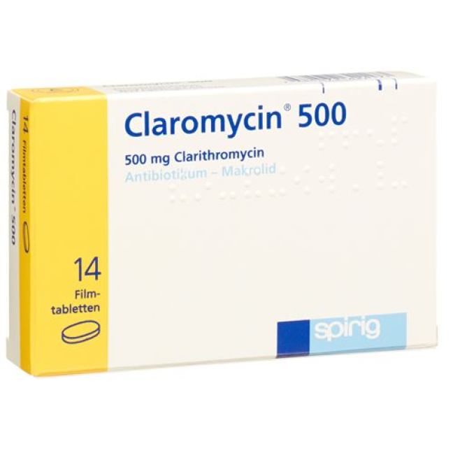 Claromicina Filmtablet 500 mg 14uds
