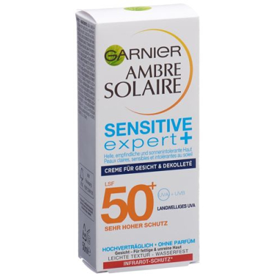 Ambre solaire face cream sensitive expert + sf50 + 50 ml