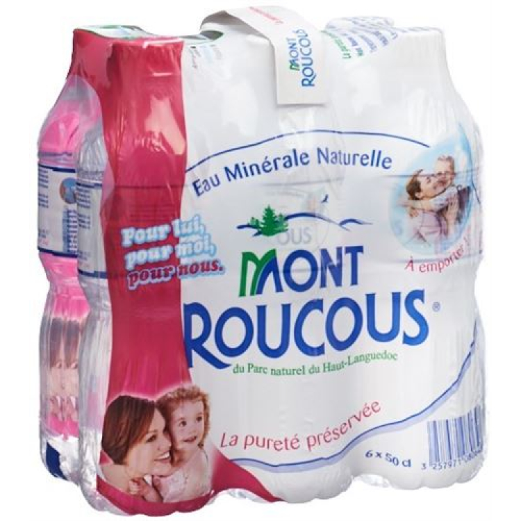 Mont Roucous மினரல் வாட்டர் பெட் 6 x 50 cl