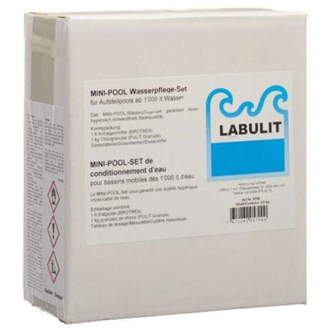 Bộ chăm sóc hồ bơi mini LABULIT với Pulit G/Erotrex 2 kg