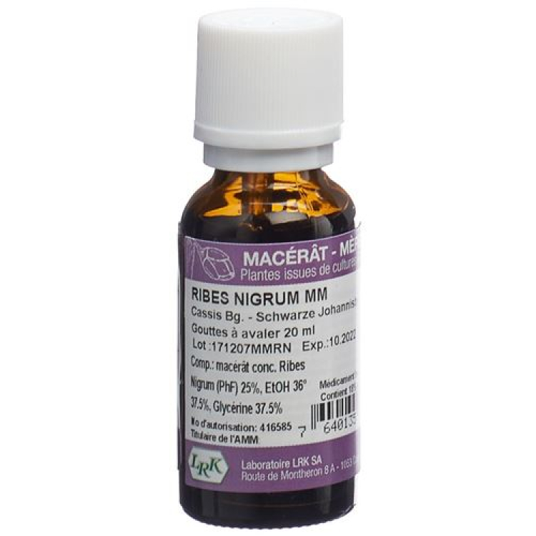 LRK Madre Macerado Gotas de Grosella Negra 20 ml