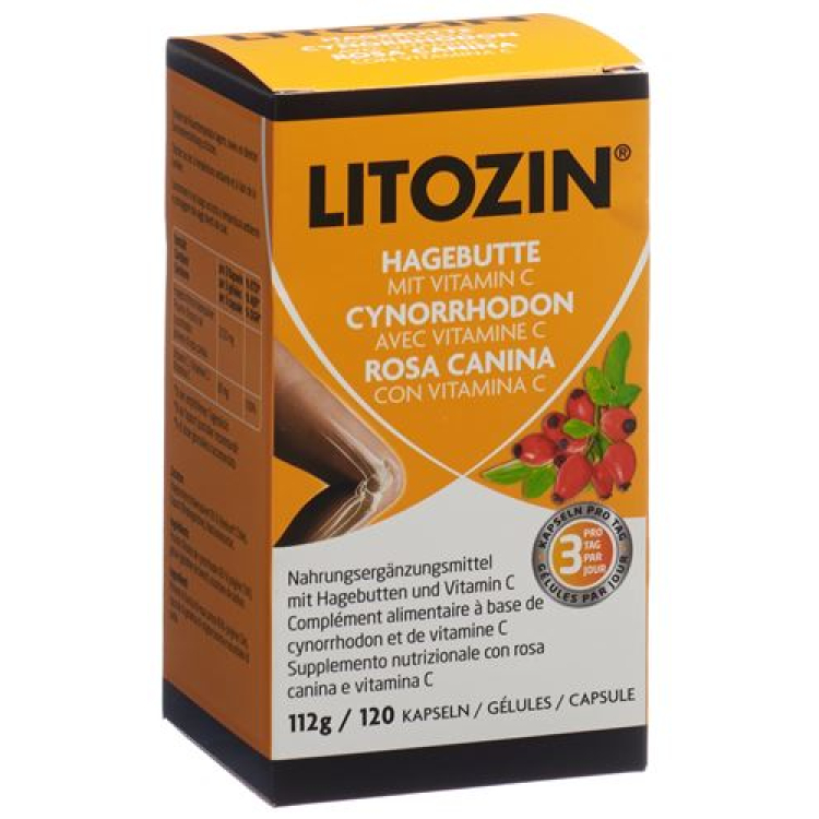 Litozin rozenbottel poeder capsules Ds 120 st