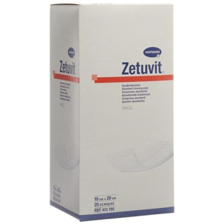 Associação de absorção Zetuvit 10x20cm estéril 25 unid.