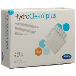 HydroClean plus wound pads 10x10cm 10 pcs