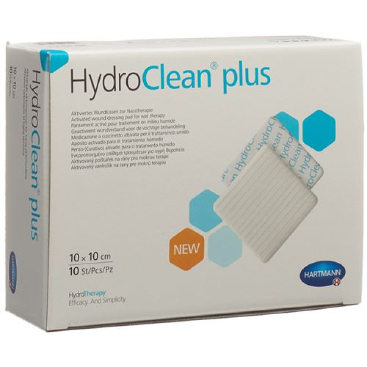 HydroClean plus ضمادات الجرح 10x10 سم 10 قطع