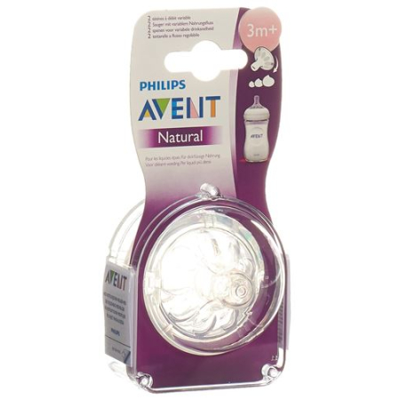 Tetina variável natural Avent Philips 2 unid.