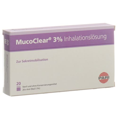 Pari mucoclear inhal lös 3% nacl 20 amp 4 мл