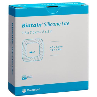 Biatain silicone foam dressing lite 7.5x7.5cm 10 бр.