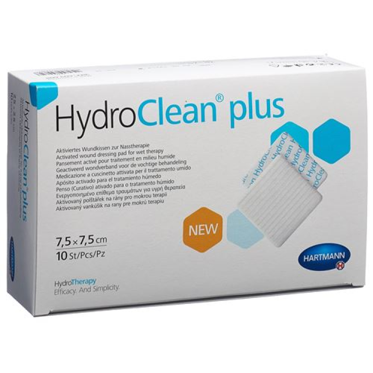 HydroClean plus jastučići za rane 7,5x7,5cm 10 kom