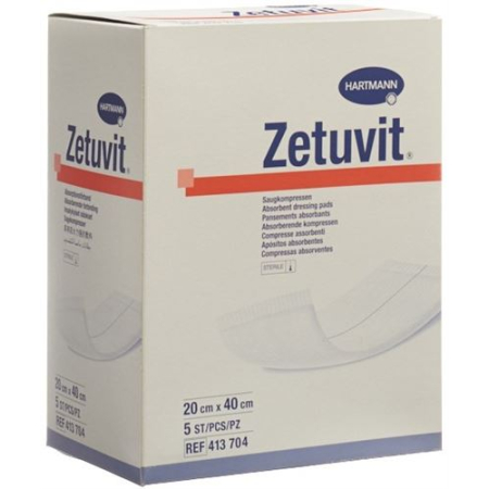 Абсорбционная ассоциация Zetuvit 20x40см стерильная 5 шт.
