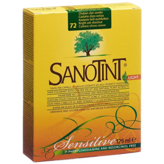 Sanotint Sensitive Light Hair Color 72 light chestnut-ash color