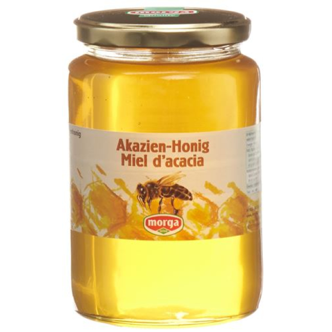 Мёд Морга акациевый зарубежный стеклянный 1 кг