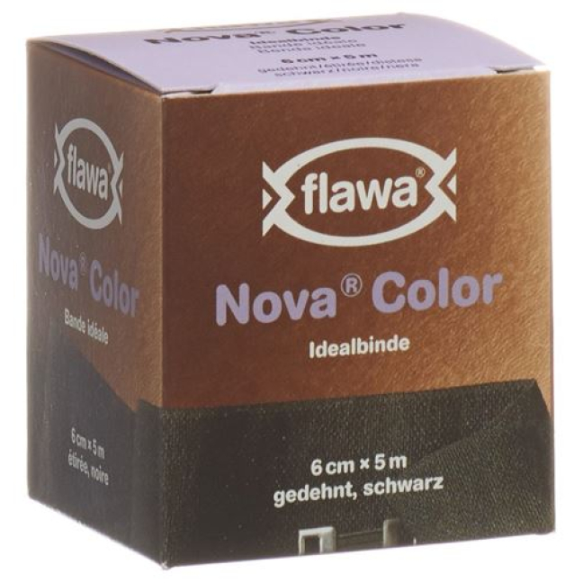 Flawa Nova Color ihanteellinen side 6cmx5m musta
