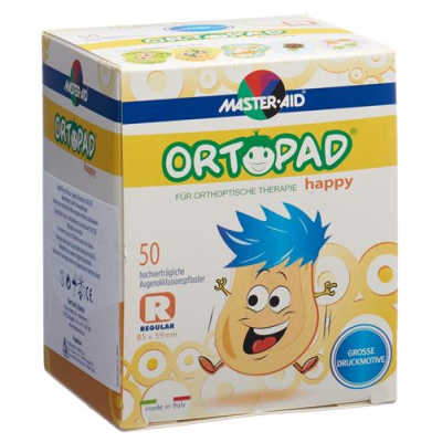 Ortopad happy occlusionspflaster רגיל 50 יח'