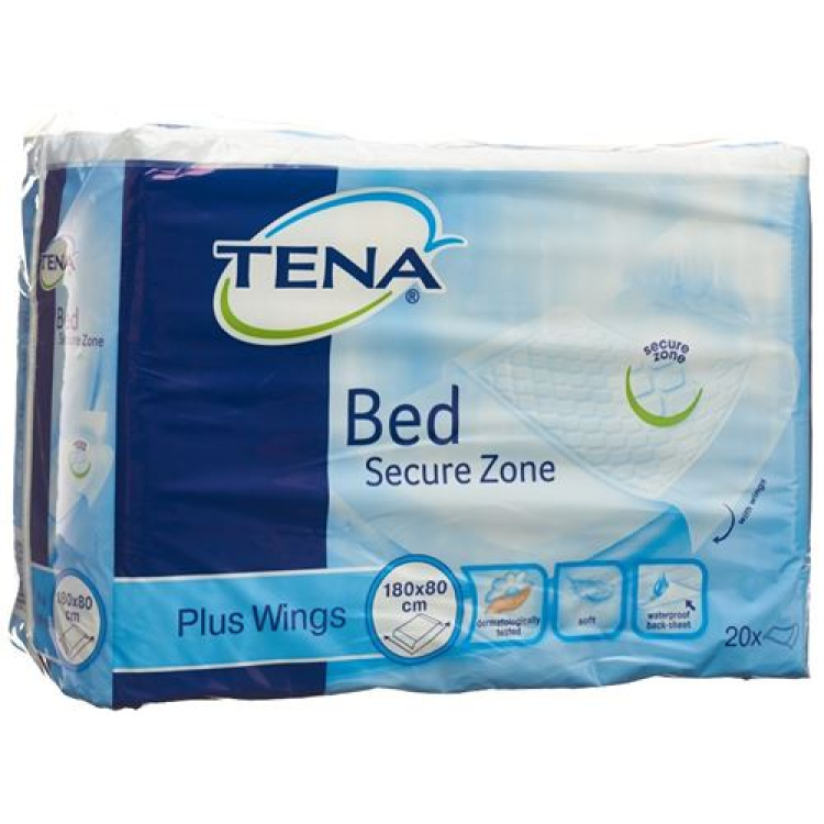 TENA Bed Plus Wings רשומות רפואיות 80x180 ס"מ 20 יח'