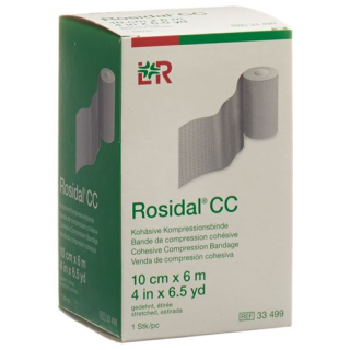 Rosidal CC kohæsiv kompressionsbandage Kurzzug 10cmx6m
