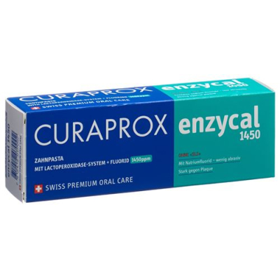 Curaprox enzycal 1450 diş pastası alman / fransız / i̇ngilis 75 ml