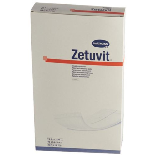 Zetuvit absorptievereniging 13,5x25cm steriel 10 st