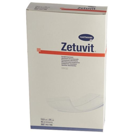 Association d'absorption Zetuvit 13,5x25cm stérile 10 pcs