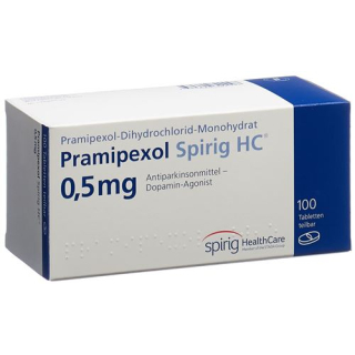 Pramipexol Spirig HC comprimidos 0,5 mg 100 unid.