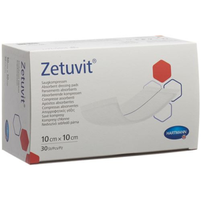 Zetuvit absorption Association 10x10cm 30 stk