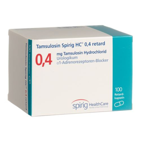 Tamsulosin Spirig HC Ret Kaps 0,4 mg 100 viên