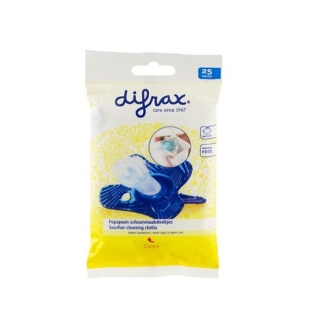 Difrax cleaning wipes for soothers