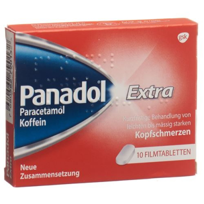 Paracetamol Extra film-coated tablets 500 mg по 10 бр