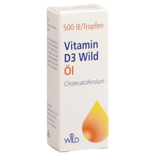 Vitamin D3 vildolja 500 IE/droppeflaska 10 ml